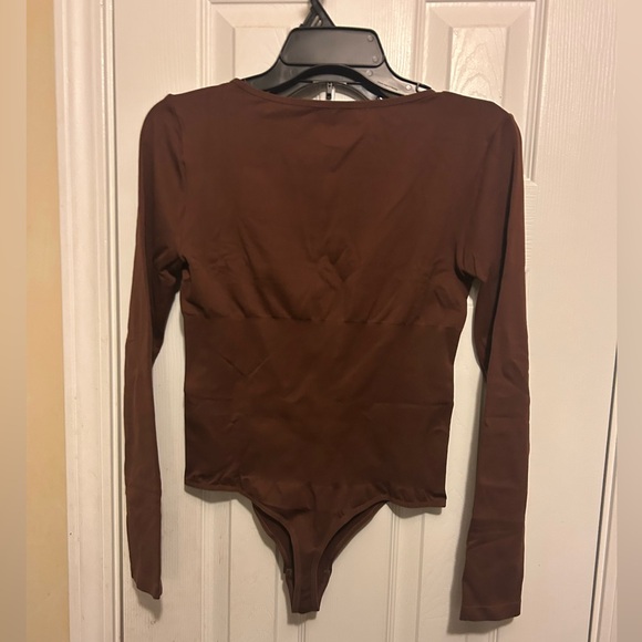 Women👱🏽‍♀️TummyControl Long Sleeve Seamless Compression Body Shaper Sz 3XL/4XL - Picture 3 of 9